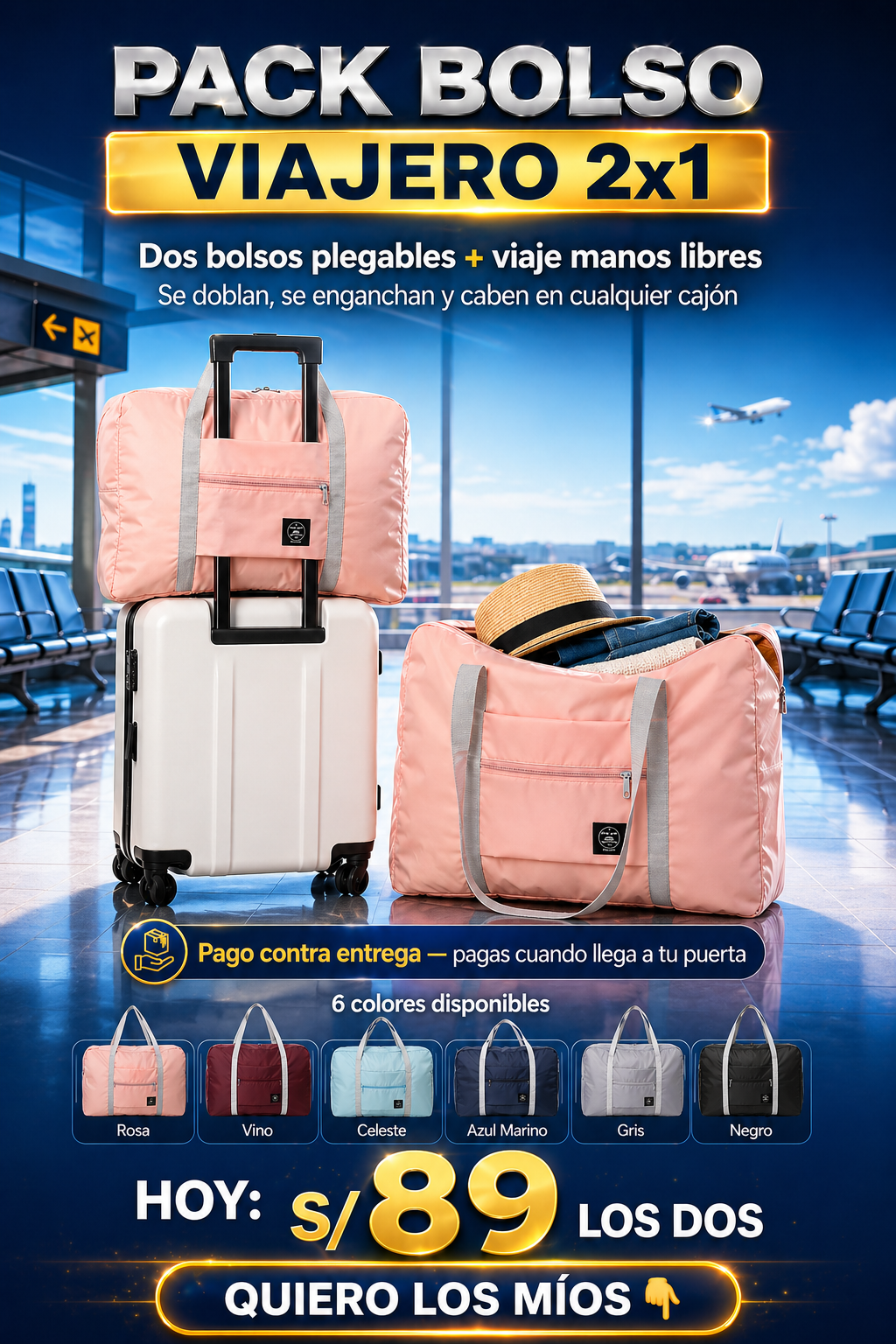 Pack Bolso Viajero 2X1